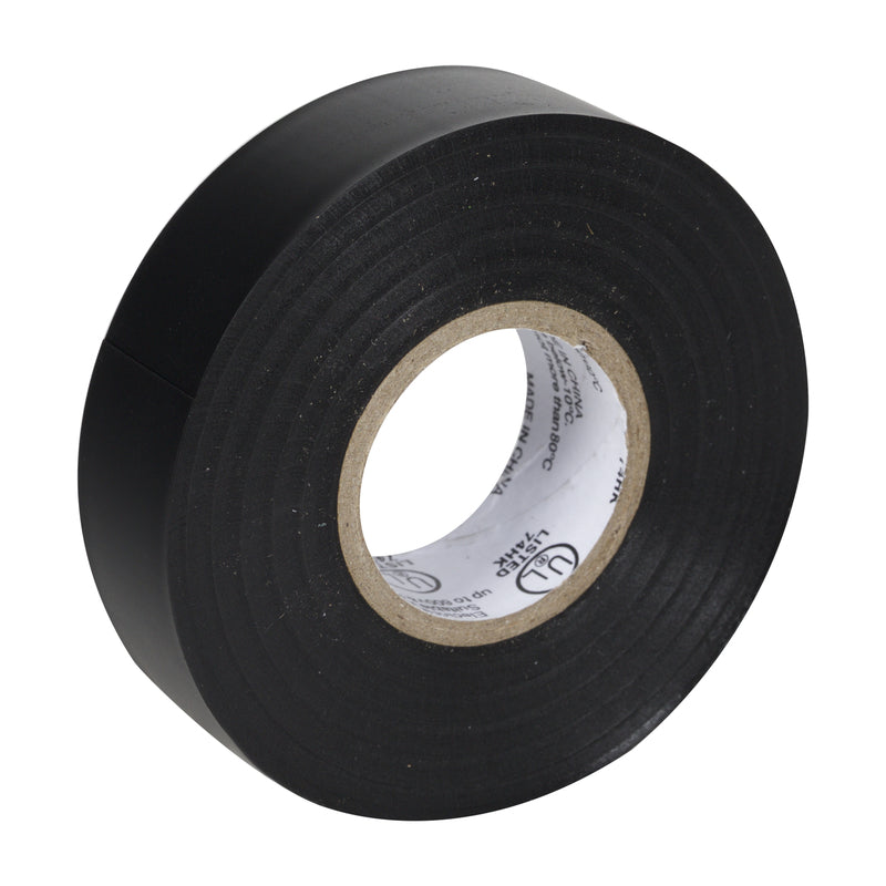 Duck Professional Grade 3/4 in. W X 66 ft. L Black Vinyl Electrical Tape, Pack of 12