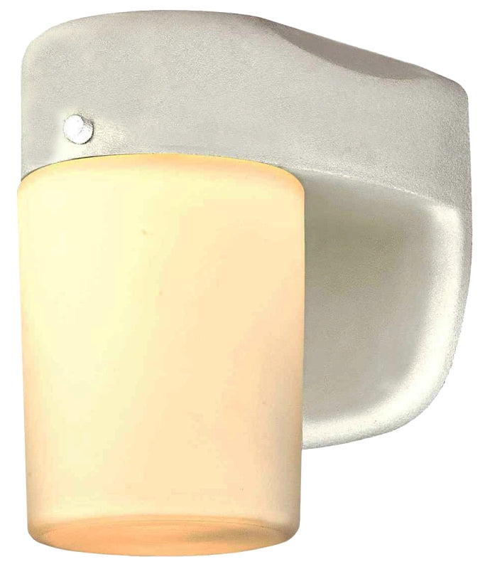 Westinghouse 6106800 Wall Fixture with Dusk-to-Dawn Sensor, 8 W, 120 V, LED, 278 Lumens, 3000 K, Plastic, White