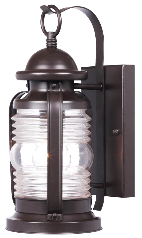 Westinghouse Weatherby Series 6230100 Outdoor Wall Lantern, Steel, Bronze