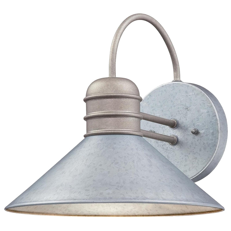 Westinghouse Watts Creek Series 63609 Wall Fixture, Incandescent, LED, Steel, Galvanized