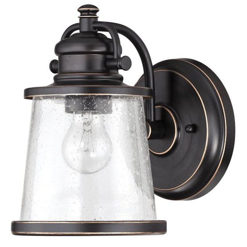 Westinghouse Emma Jane Series 6204000 Outdoor Wall Lantern, Steel, Amber Bronze