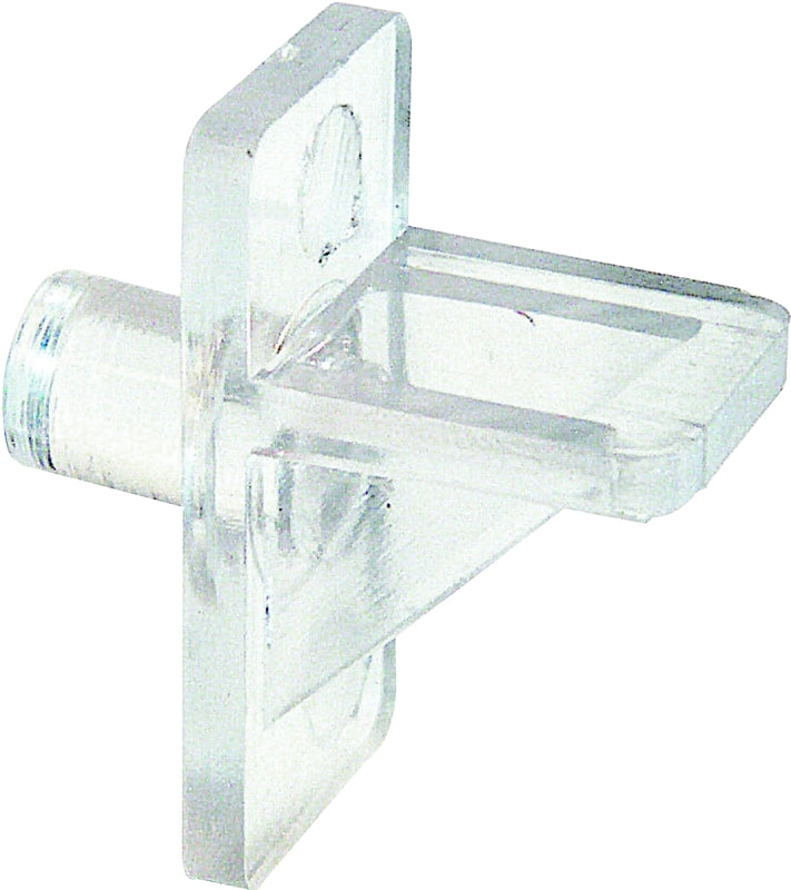 Prime-Line U 10136 Shelf Support Peg, Utility Hook, Specifications: 1/4 in Dia Pin, Wall Mount, Mill, 5 lb, Plastic