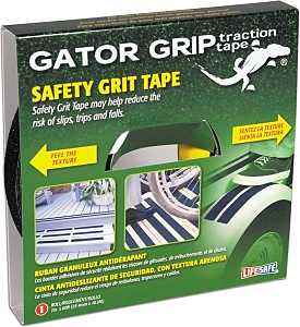 Incom RE141 Traction Tape, 60 ft L, 1 in W, PVC Backing, Black