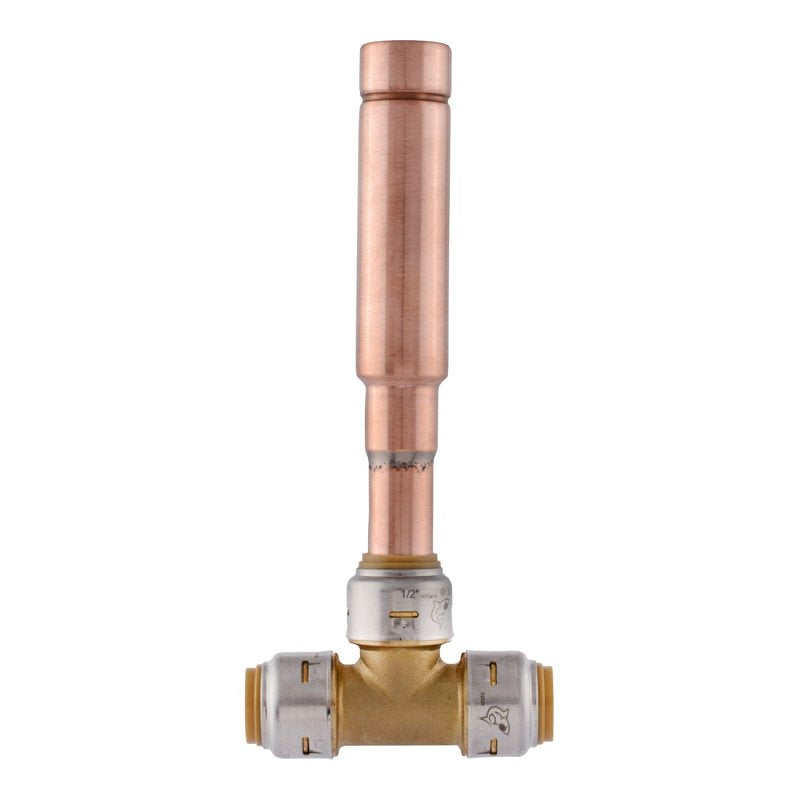 SharkBite Max UR22630 Water Hammer Arrestor, 1/2 in Connection, Push-to-Connect, 200 psi Pressure, Brass
