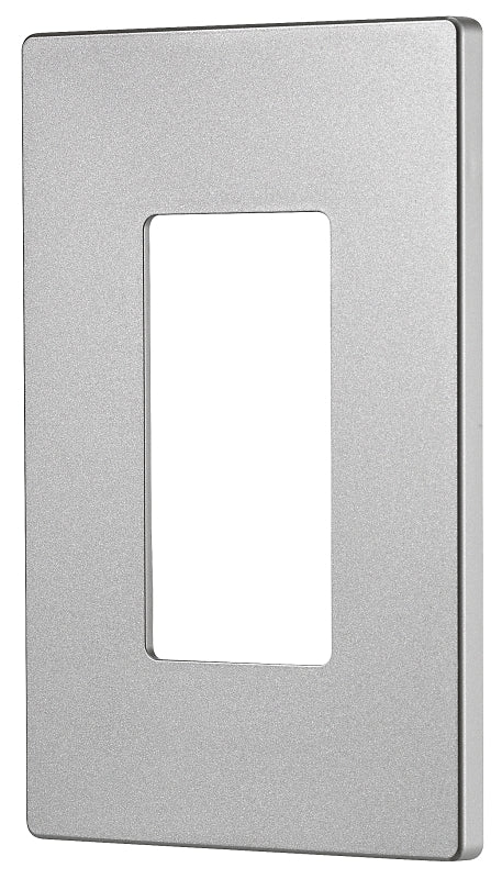 Eaton PJS Series PJS26SG-SP-L Wallplate, 4-7/8 in L, 3-1/8 in W, 1-Gang, Polycarbonate, Silver Granite, High-Gloss, Pack of 10