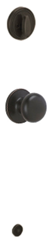 Schlage J Series JH59STR716 Passage Knob, Stratus, 2-3/4 in Dimensions, Metal, Aged Bronze, 2-3/8, 2-3/4 in Backset