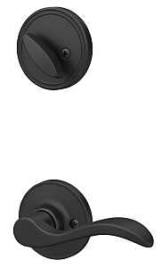 Schlage J Series JH59 SEV 622 LH Combination Lockset, Left, Mechanical Lock, Lever Handle, Wave Design, Yes, 1 BX