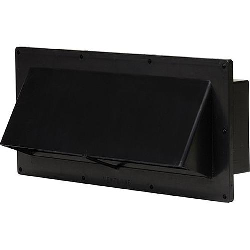 Dexter BV21115524 Exterior Wall Vent w/ 1-3/4″ Collar Length, Black