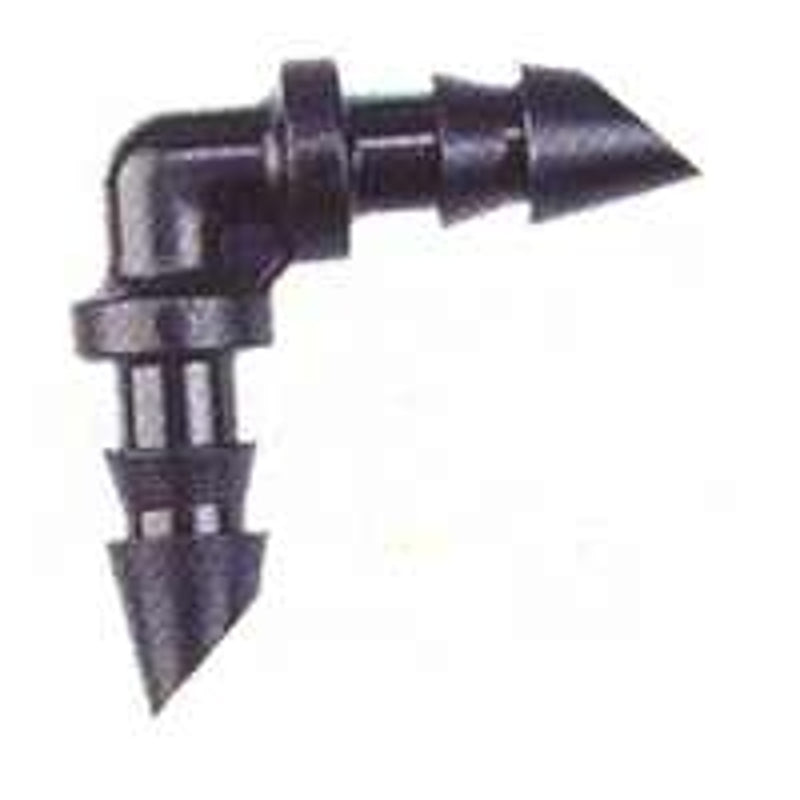 Raindrip R314CT Tubing Elbow Barb, Barb, Black