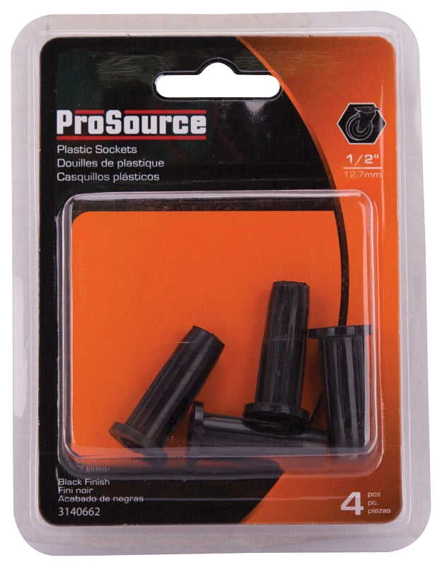 ProSource FE-S803-PS Furniture Socket, Plastic, Black