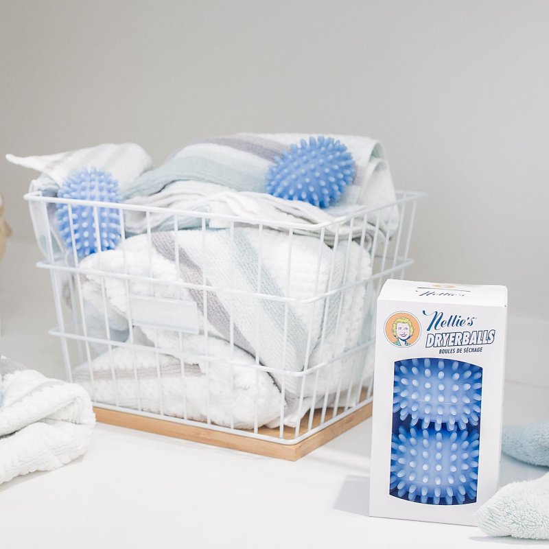 Nellie's NDB-E Fabric Softener Dryer Ball, TPR, Blue