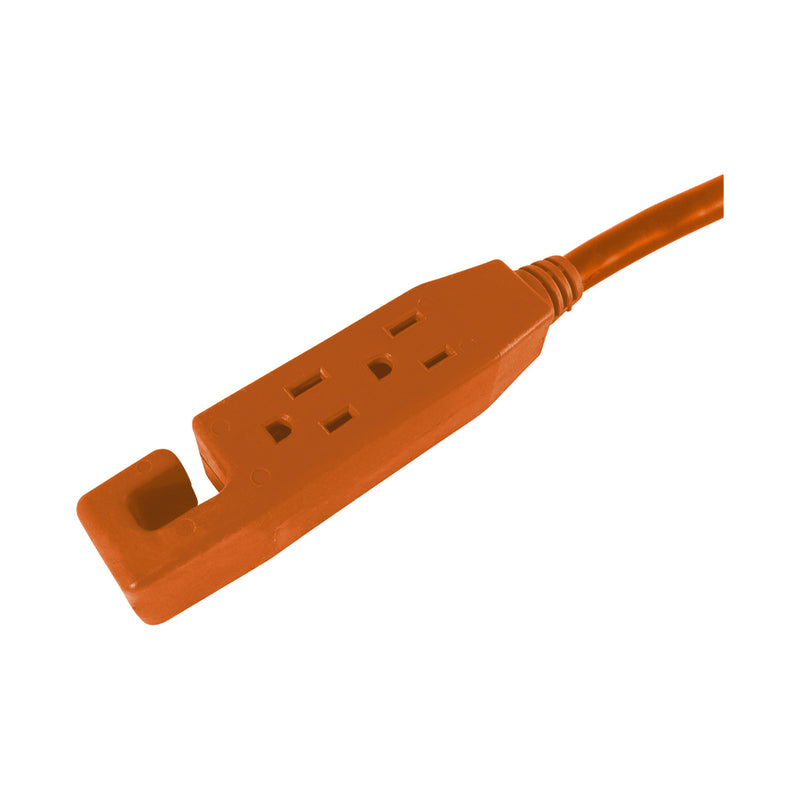 Ace Indoor 25 ft. L Orange Triple Outlet Cord 16/3 SJT