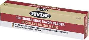 Hyde 13135 Blade, Razor, 1-Edge Blade, 3/4 in W Blade, Steel Blade