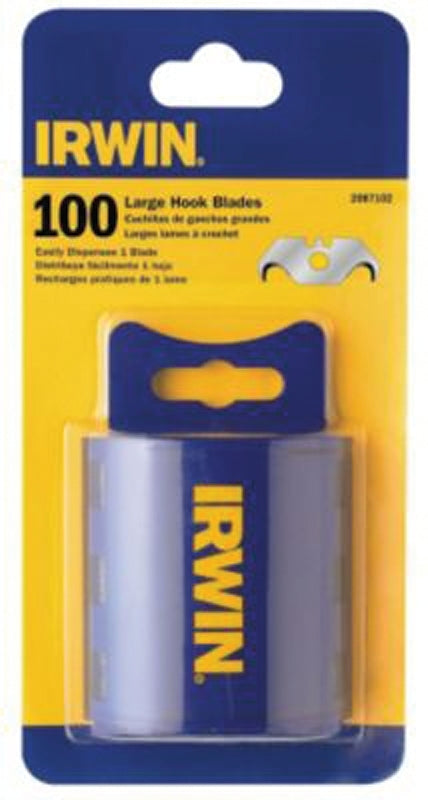 Irwin 2087102 Utility Blade with Dispenser, Carbon Steel, 2-Point