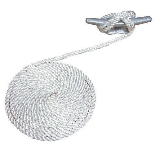 3/8X10 DOCK LINE WHITE T