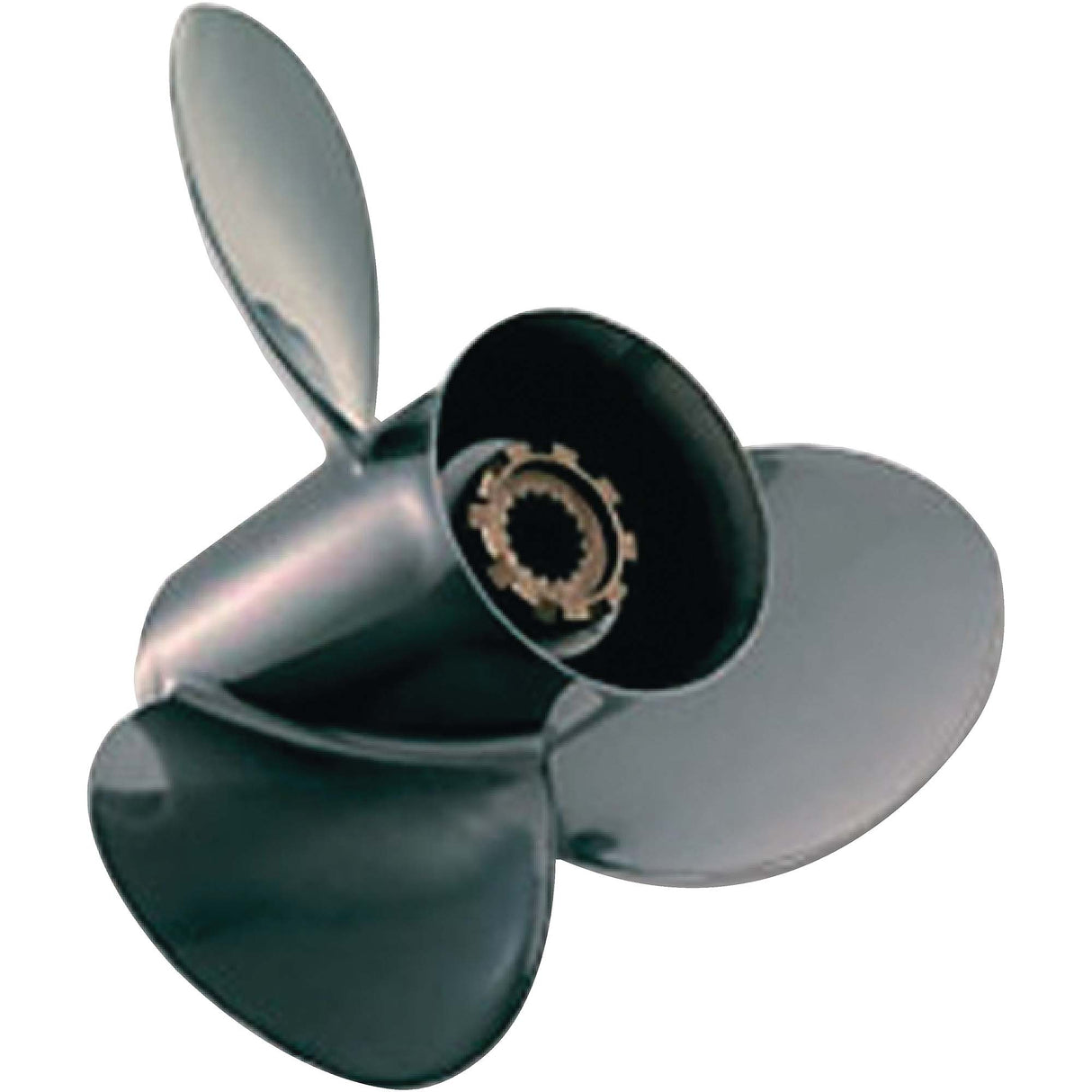 Quicksilver 48-8M0155025 Black Diamond BII Bravo Two Aluminum Propeller 3 Blade, LH