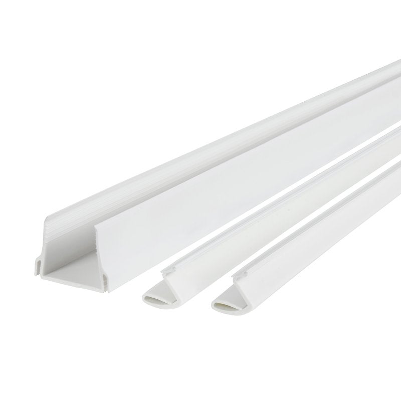M-D 43398 Door Bottom, 1-1/8 in L, 1-3/4 in W, 32 in H, Vinyl