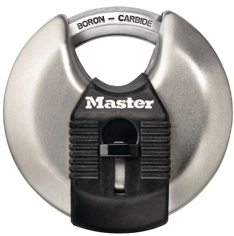 Master Lock Magnum Series M40XKAD Padlock, Keyed Alike Key, Shrouded Shackle, 3/8 in Dia Shackle, Boron Carbide Shackle