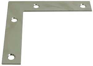 National Hardware 117BC Series N266-569 Corner Brace, 4 in L, 3/4 in W, 4 in H, Steel, Zinc, 0.07 in Thick Material, Pack of 20