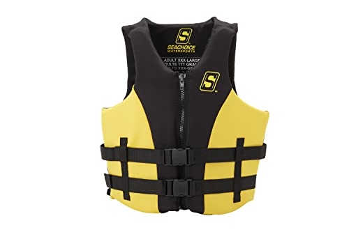 Seachoice 85129 Evoprene Multi-Sport Vest, Yellow/Black, 3XL