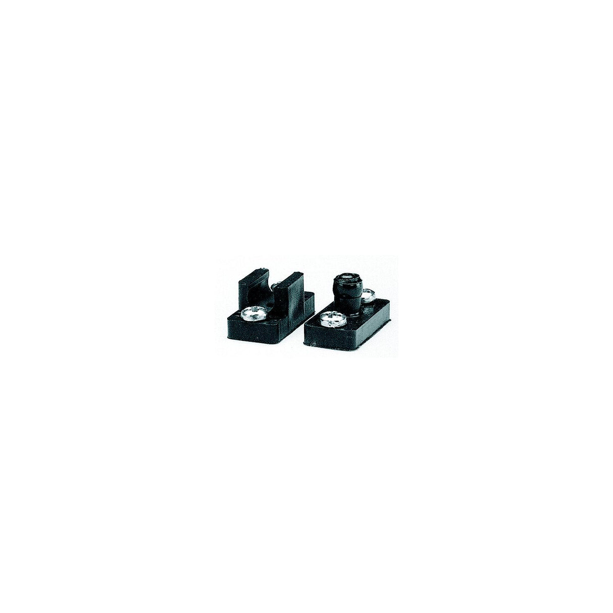 Taylor Black Thermoplastic Door Catches With Ball Stud, Catch and Screws (1 Set)