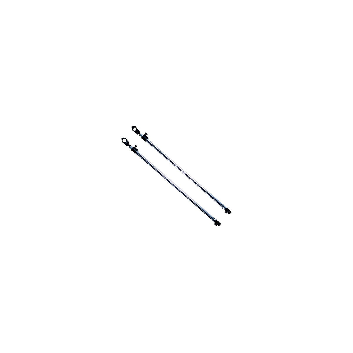 Taylor Adjustable Bimini Support Poles (2) 28 to 48″ With 7/8″ Jaw Slides (2) and Deck Hinge