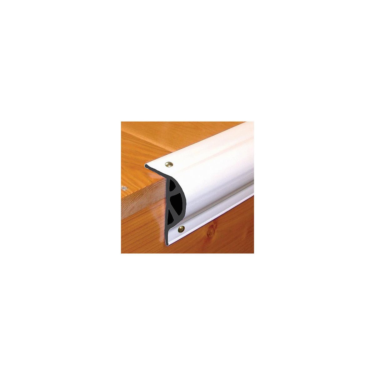 Dock Pro Vinyl Dock Edging P-Shape 3-1/8″ H x 2″ W x 10' L, White
