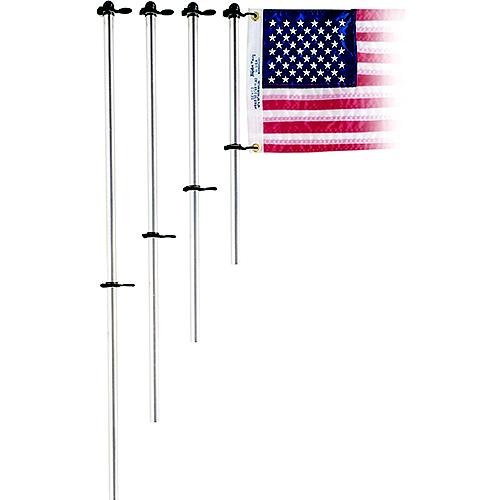 Taylor 3/4″ Diameter Aluminum Flag Pole With Charlevoix Flag Clips