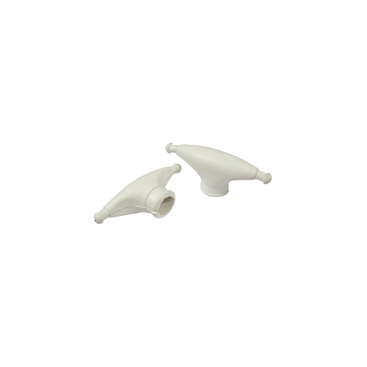 Taylor Rubber Spreader Boots - White (Sold in Pairs)