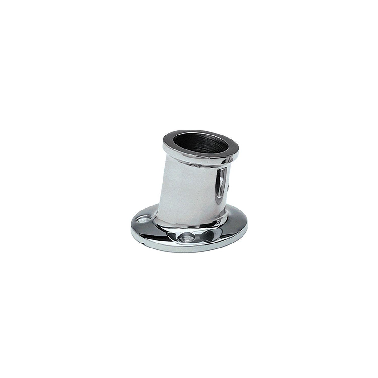 Taylor Stainless Steel Top Mount Flag Pole Socket For 1-1/4" Poles, 10 Degree Angle
