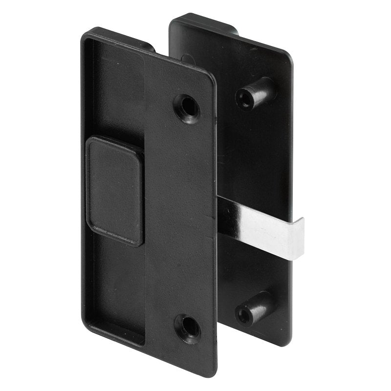 Prime-Line A 218 Latch and Pull, 4-1/8 in L Handle, 15/16 in H Handle, Plastic/Steel, Black