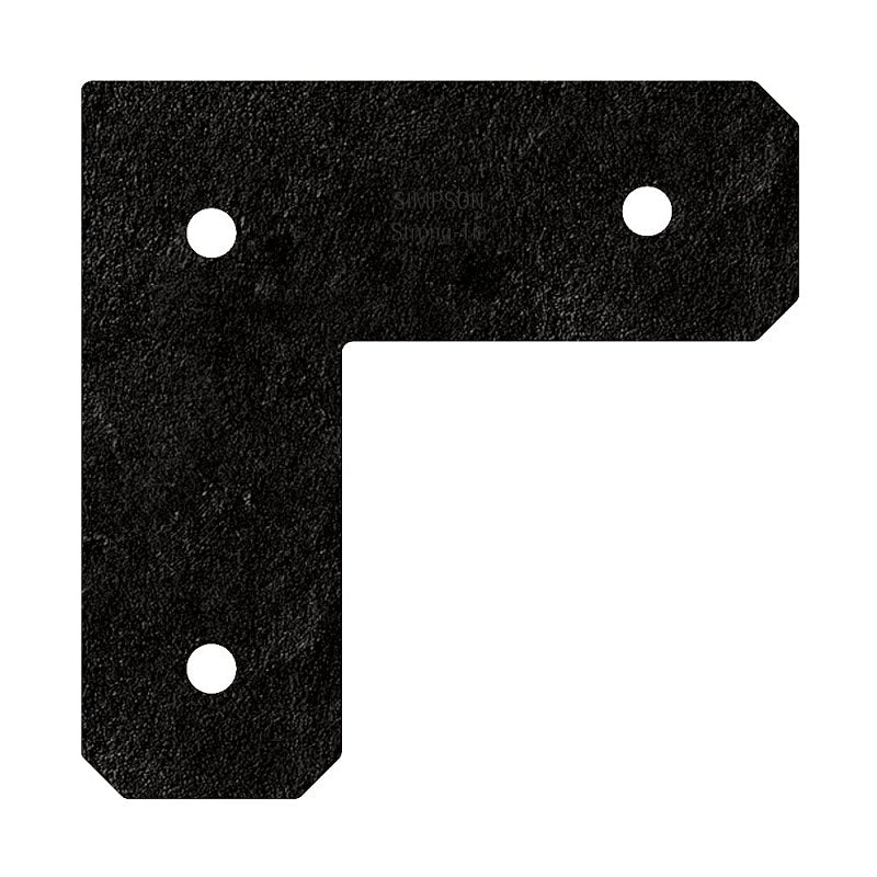 Simpson Strong-Tie Outdoor Accents APVL Series APVL4 L-Strap Tie, 8-1/4 in L, 3 in W, Steel, Powder-Coated/ZMAX