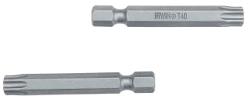 Irwin 93369 Power Bit, T20 Drive, Torx Drive, 1/4 in Shank, Hex Shank, 6 in L, Tool Steel