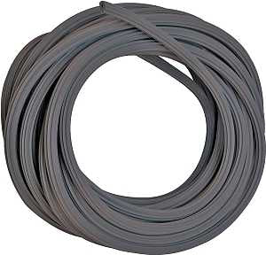 Make-2-Fit P 7519 Screen Retainer Spline, 0.14 in D, 25 ft L, Vinyl, Black, Round