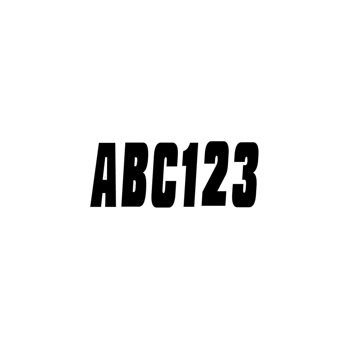Hardline Series 350 Registration Kit, Solid Color Font (Includes 4 Sets of 3″ A-Z, 0-9)