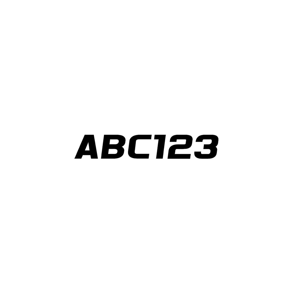 Hardline Series 700EC Registration Kit, Solid Fill Colors With Black Outlines and Slanted European Font (Includes 4 Sets of 3″ A-Z, 0-9)
