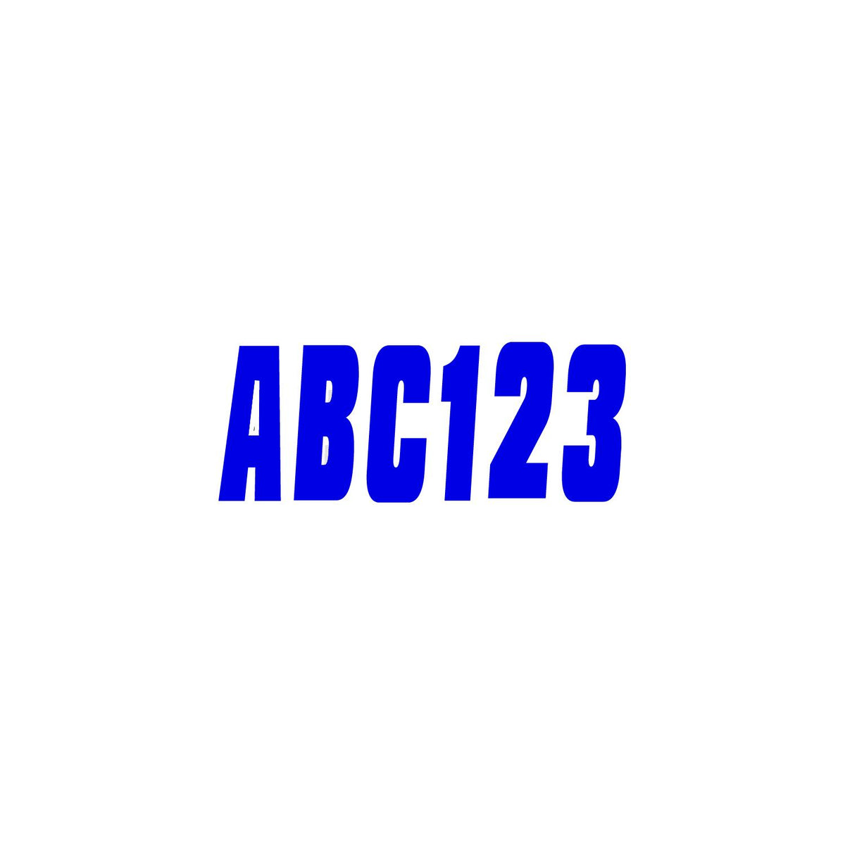 Hardline Series 350 Registration Kit, Solid Color Font (Includes 4 Sets of 3″ A-Z, 0-9)