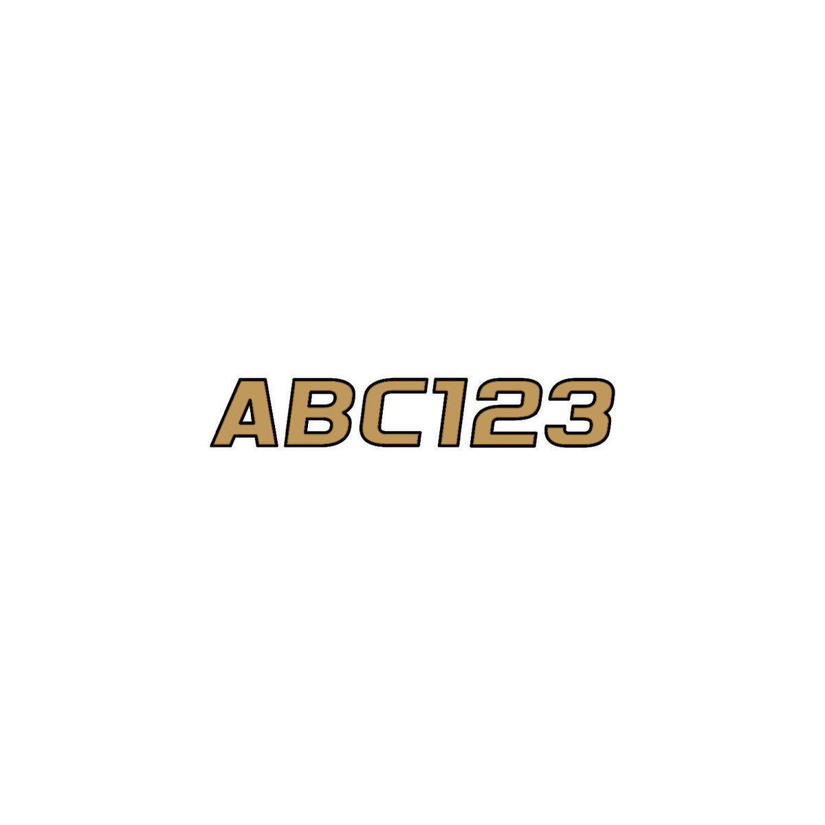 Hardline Series 700 Registration Kit, Solid Fill Colors With Black Outlines and Slanted European Font (Includes 4 Sets of 3″ A-Z, 0-9)