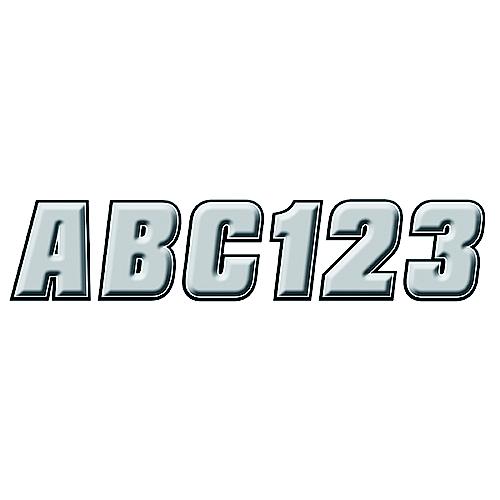 Hardline 2″ Factory Matched Snowmobile Registration Kits, Silver/Black