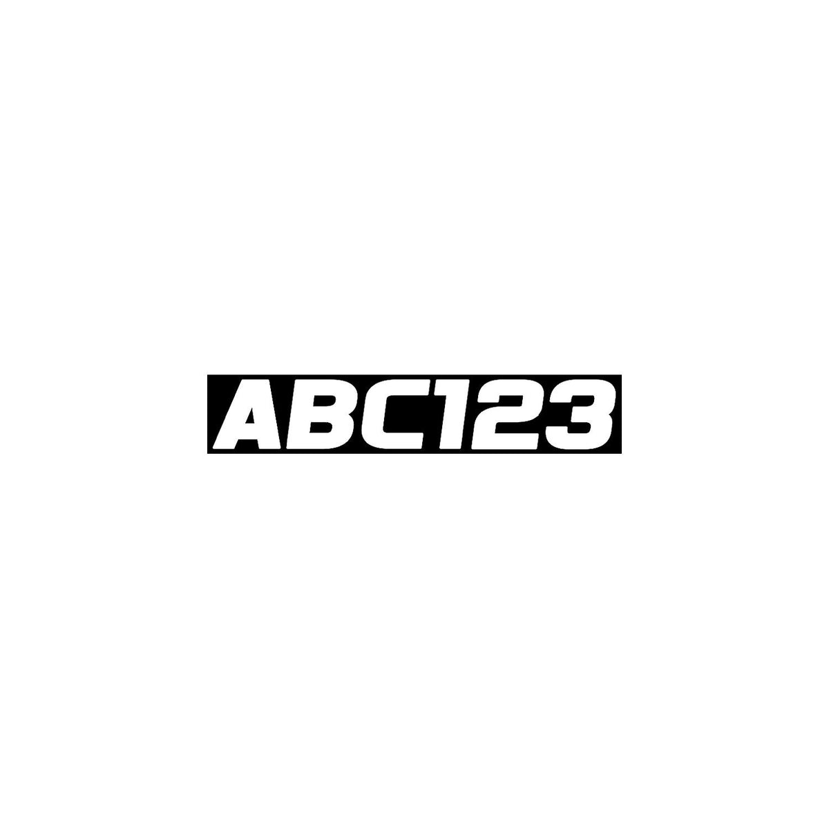 Hardline Series 700EC Registration Kit, Solid Fill Colors With Black Outlines and Slanted European Font (Includes 4 Sets of 3″ A-Z, 0-9)