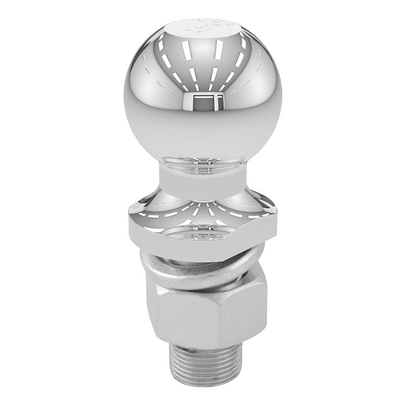 Curt 40066 Trailer Ball, 2 in Dia Ball, 1 in Dia Shank, 6000 lb Gross Towing, Steel, 2-1/8 in Shank Lenght