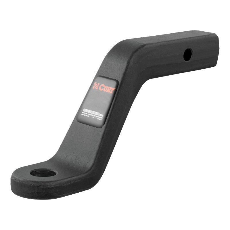 Curt 45342 Ball Mount, Cat Class 5, 1-Hole, 2 in, 1-1/4 in Dia Hitch Ball, Steel, Powder-Coated
