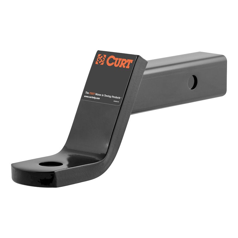 Curt 45850 Ball Mount, Cat Class 3, 1-Hole, 2 in, 1 in Dia Hitch Ball, Carbon Steel, Powder-Coated