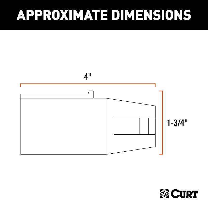 Curt 57661 Electrical Adapter, 7-Way, Includes: 4-Way Flat, 4-Way Round, 5-Way Flat, 6-Way Round, 7-Way RV Blades