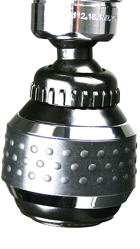 Plumb Pak PP800-200 Series PP800-215LF Faucet Aerator with Ball Joint, 15/16-27 x 55/64-27, Plastic, Chrome-Plated