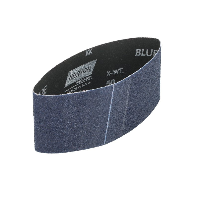 Norton 07660702231 Sanding Belt, 3 in W, 18 in L, 50 Grit, Coarse, Zirconia Aluminum Abrasive