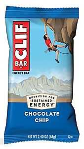 CLIF 160004 Chocolate Chip, 2.4 oz, Pack of 12
