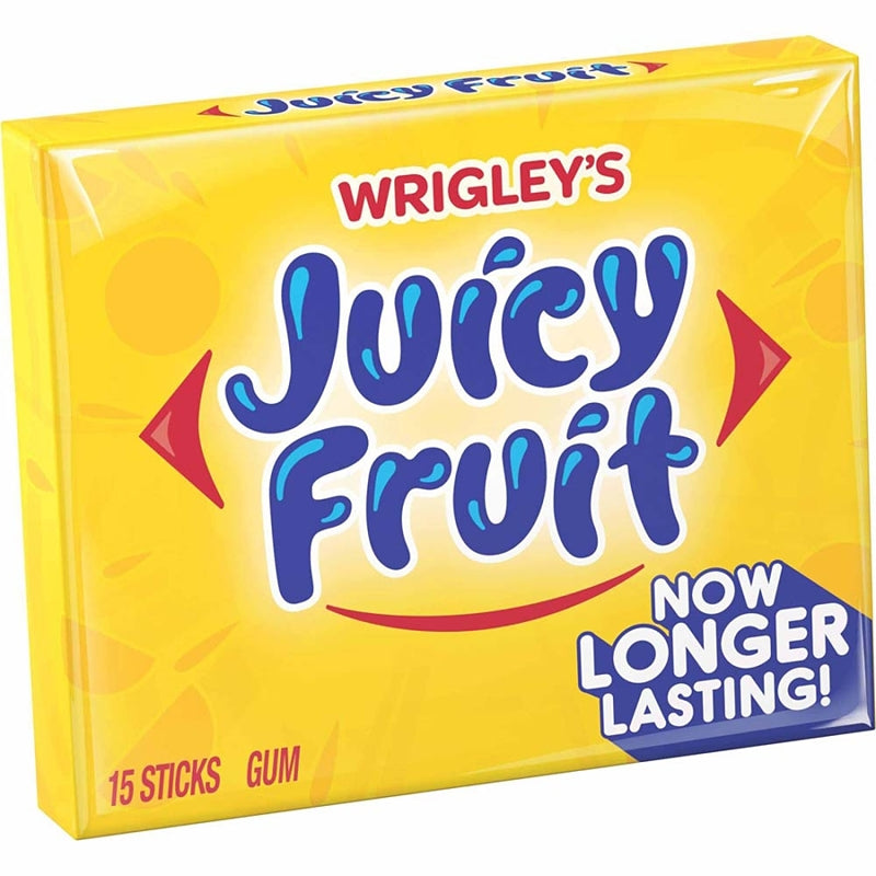 Juicy Fruit 487026 Chewing Gum, Fruity, 15 Count, Pack of 10