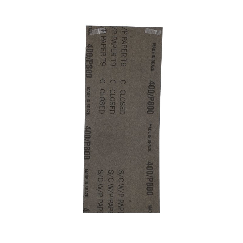Norton SandWet T401 Series 68532 Sandpaper, 3-2/3 in W, 9 in L, 400 Grit, Fine, Silicon Carbide Abrasive, Paper Backing