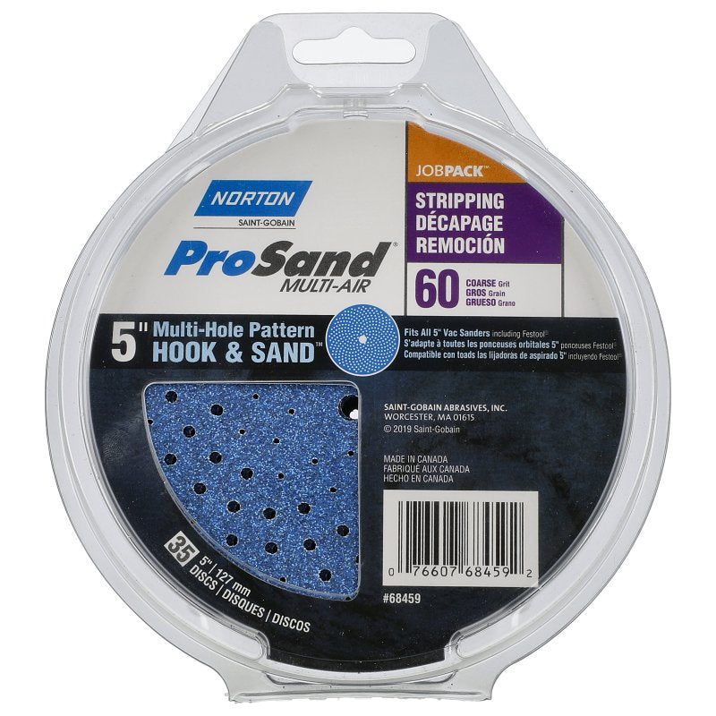 Norton ProSand 07660768459 Cyclonic Disc, 5 in Dia, 11/16 in Arbor, 60 Grit, Coarse, Zirconia Alumina Abrasive